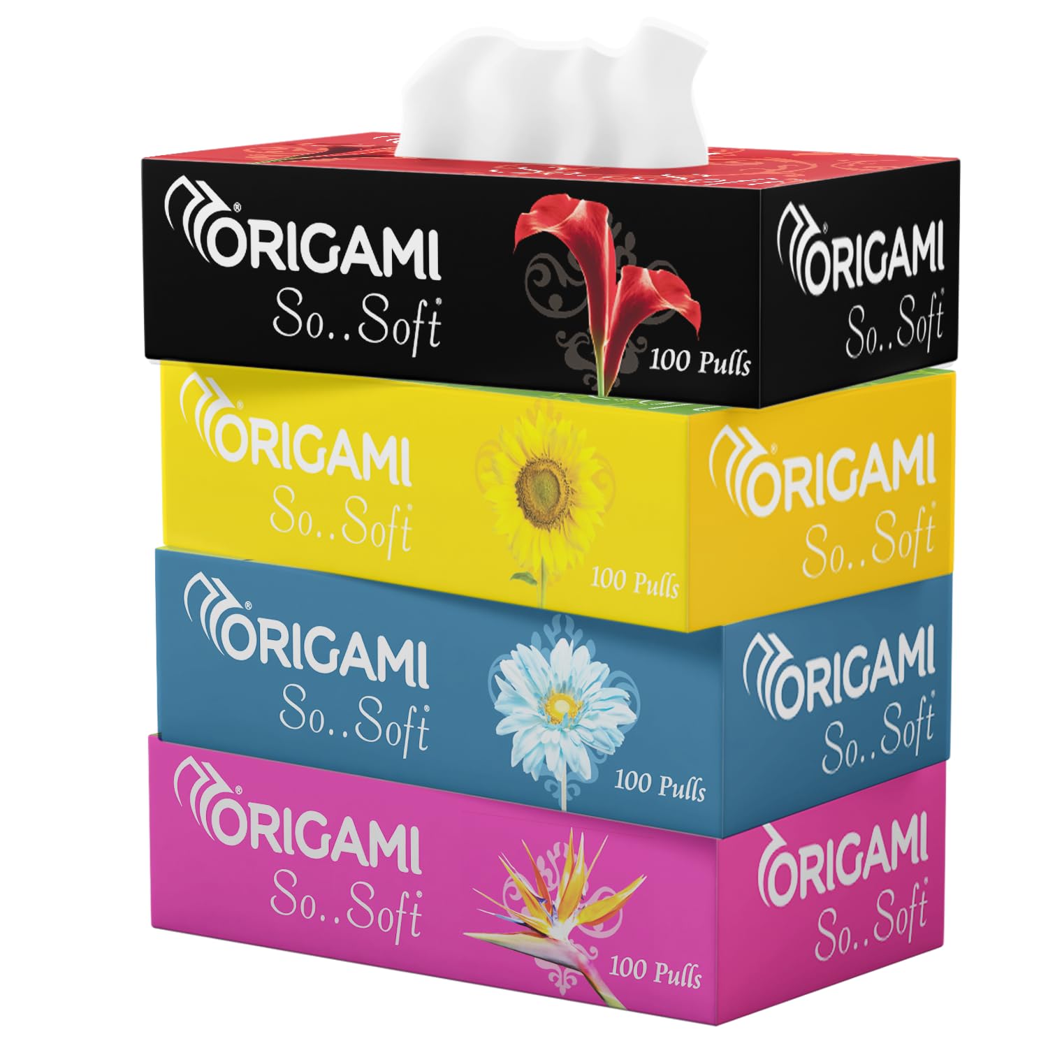 Origami So Soft 2 Ply Facial Tissue Ultra Soft, Skin Friendly & Highly Absorbent Face Tissues