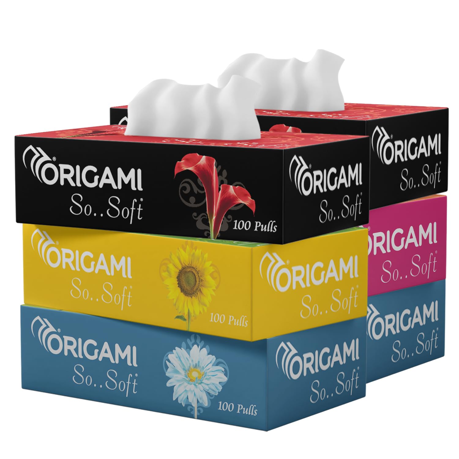 Origami So Soft 2 Ply Facial Tissue Ultra Soft, Skin Friendly & Highly Absorbent Face Tissues