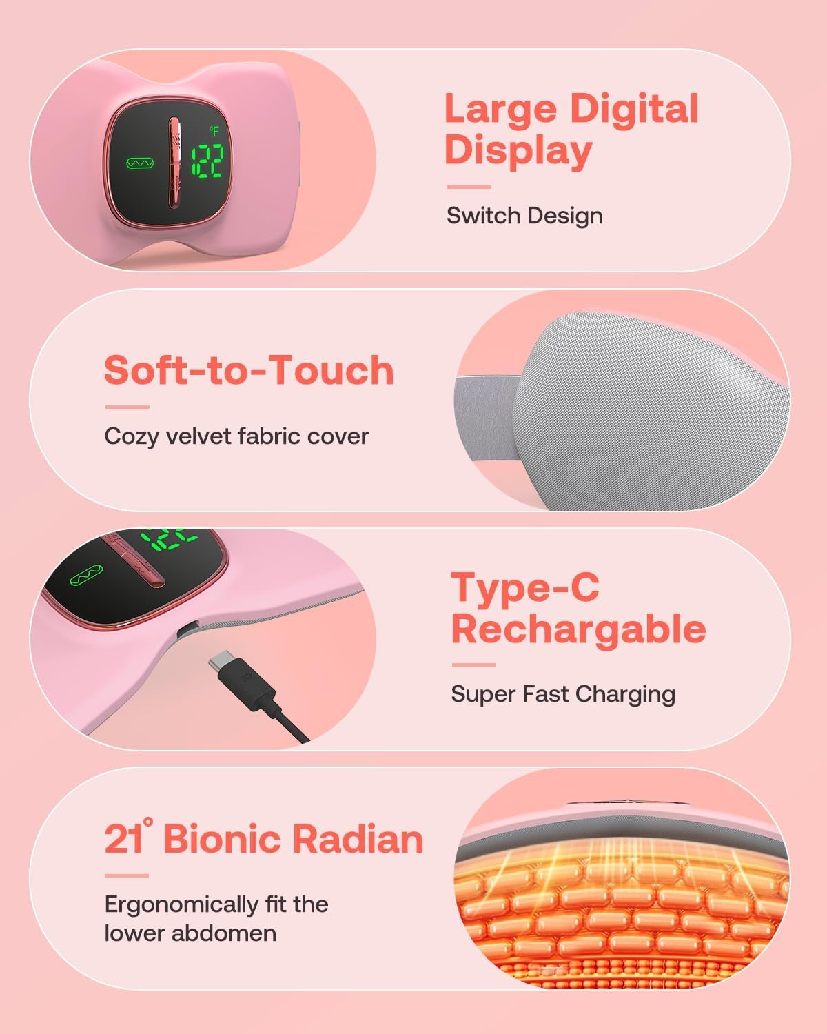 SELLASTIC Period Cramp Relief Massager