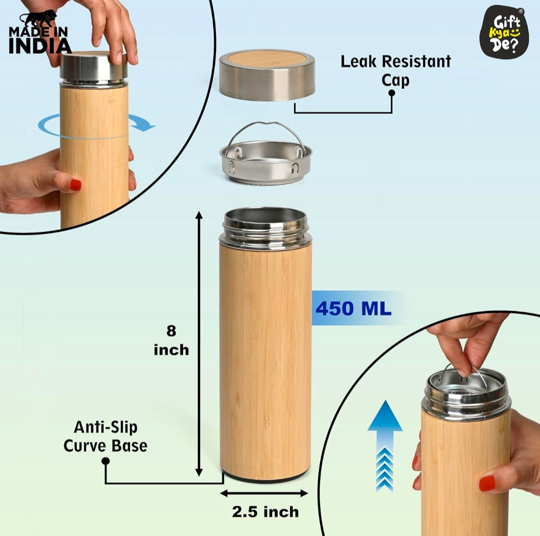 Bamboo water bottle 💦