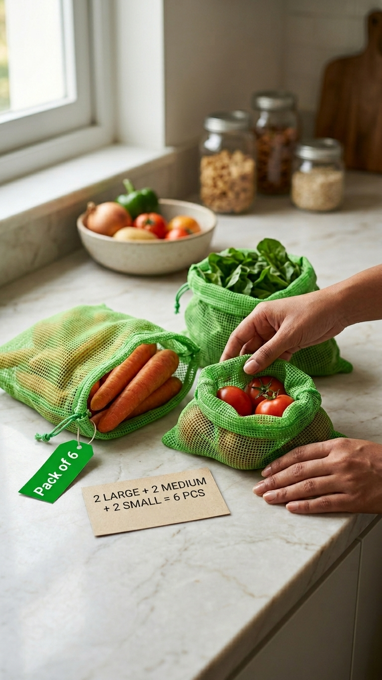 Cotton Mesh vegetables bag