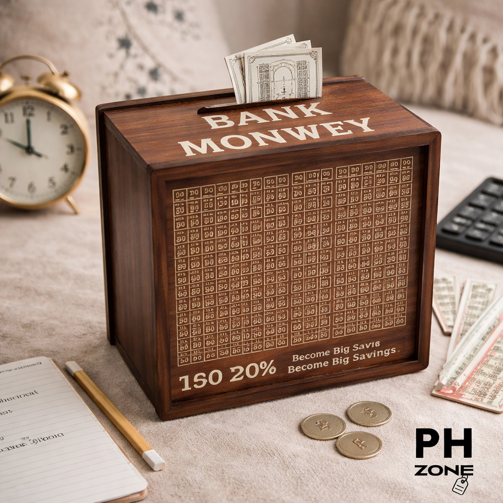 Savings Challenge Piggy Bank