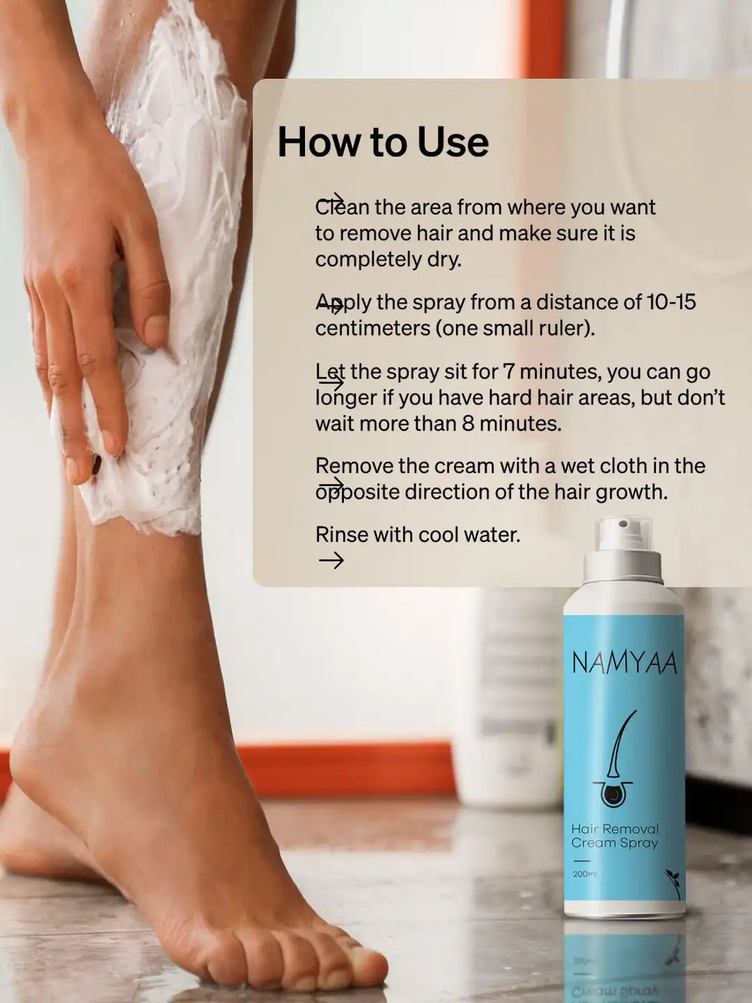 Namaya hair removel spray