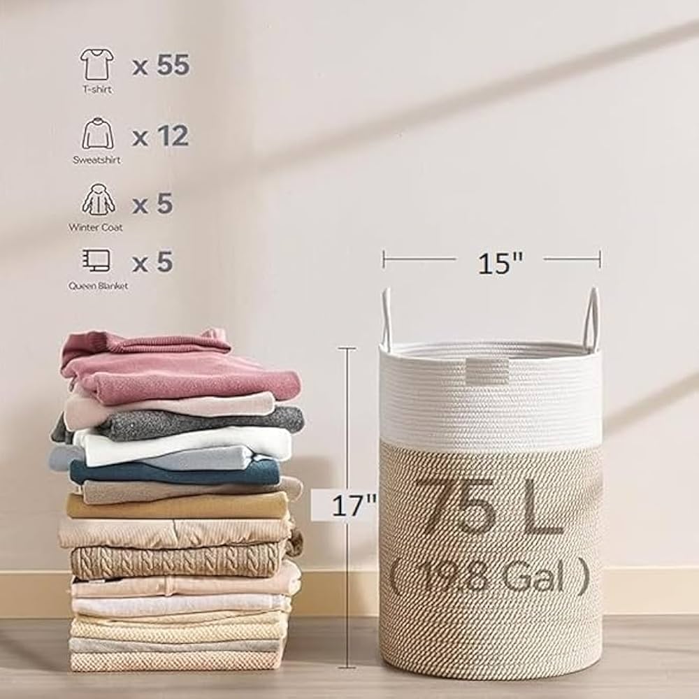 Laundry basket clothes storage