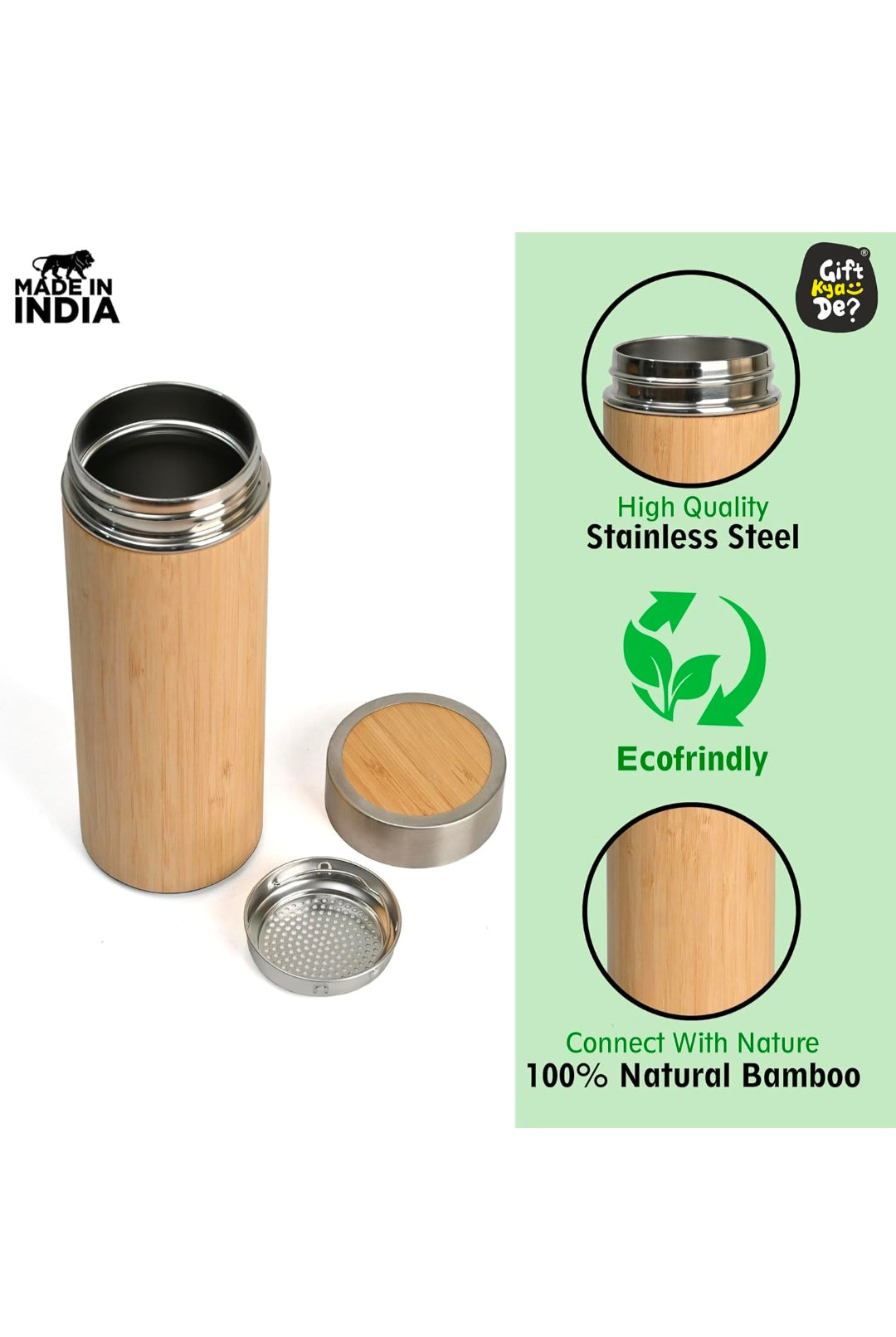 Bamboo water bottle 💦