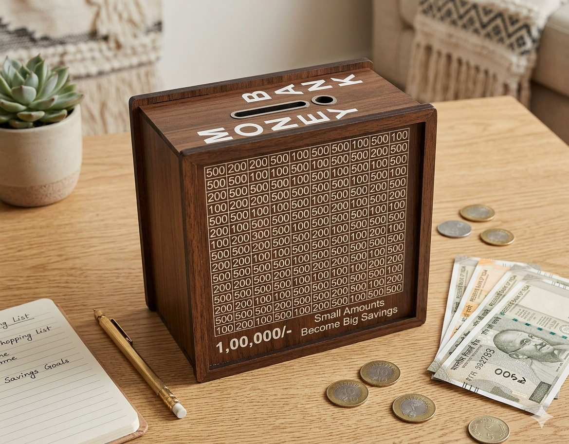 Savings Challenge Piggy Bank